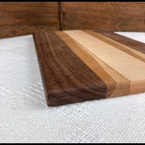 Handcrafted Multicolor Wooden Mini Cutting Board - Picture 2 of 4